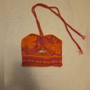 Farm Rio Pink Macaw Elegance Knit Top, XXS